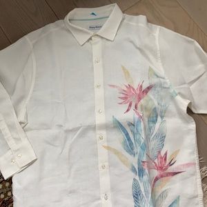 TOMMY BAHAMA men Linen shirt L